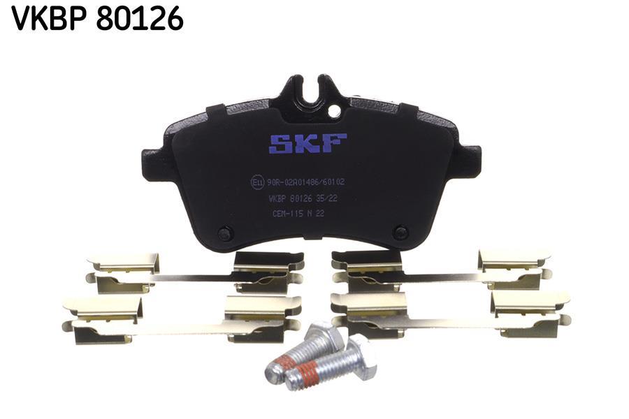Jeu de 4 plaquettes de frein SKF ref. VKBP 80126